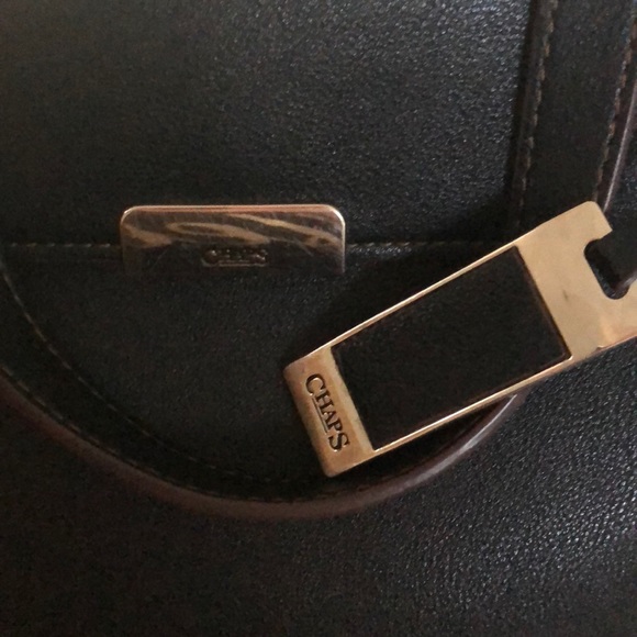 Black leather Chaps purse - Picture 3 of 4